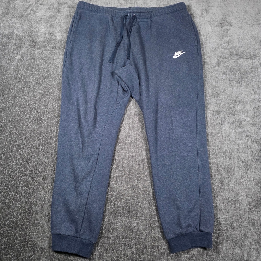 Nike Club Fleece Jogger Sweatpants Mens XL Navy Blue 804408-473 Athleisure Rap